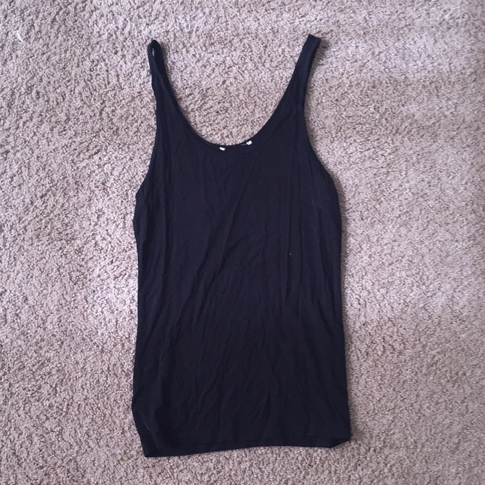 Black tank top